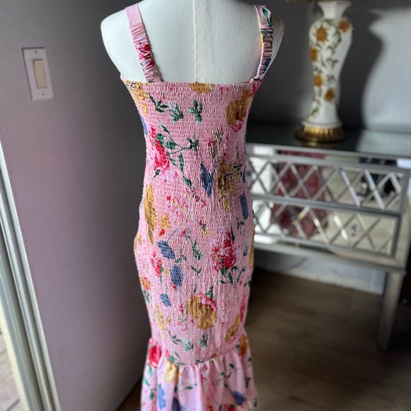 Floral Smocked Maxi Dress - Picture 2 of 4
